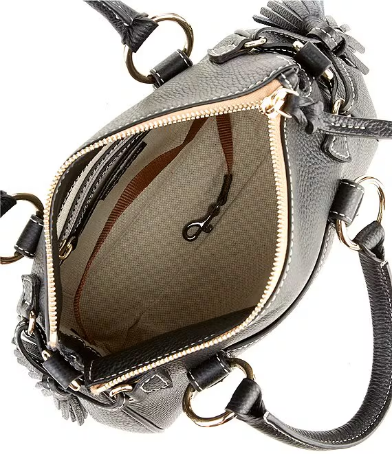 Lucca Leather Tassle Satchel Bag