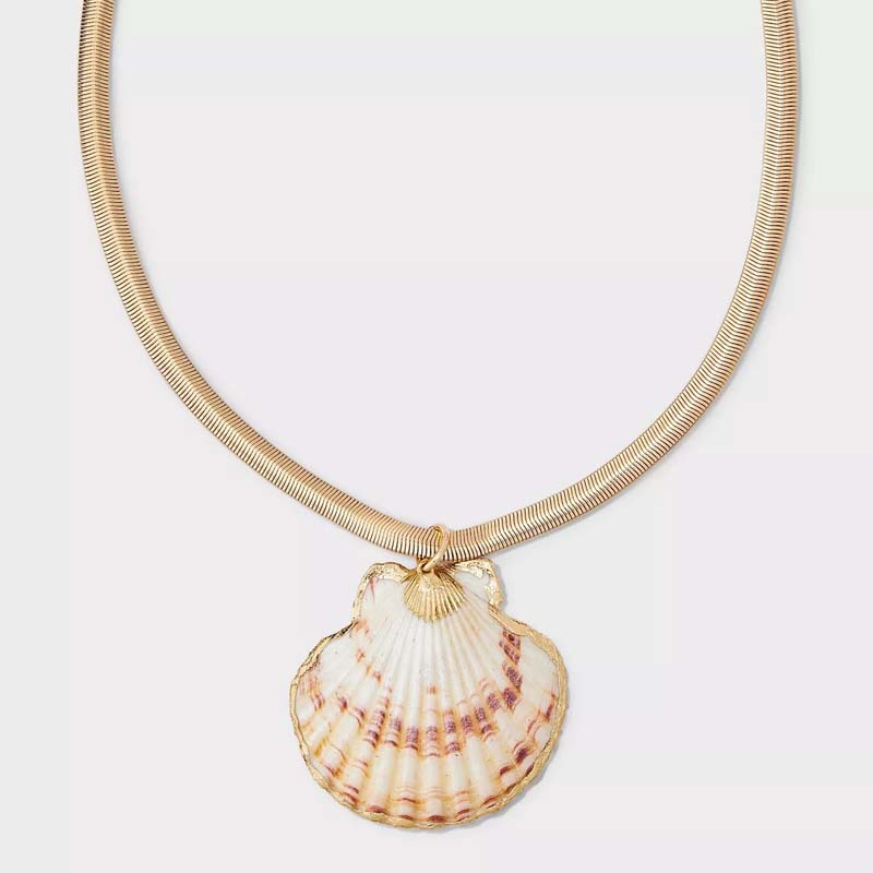 Fashion Beach Shell Starfish Sea Shell Necklace Earrings