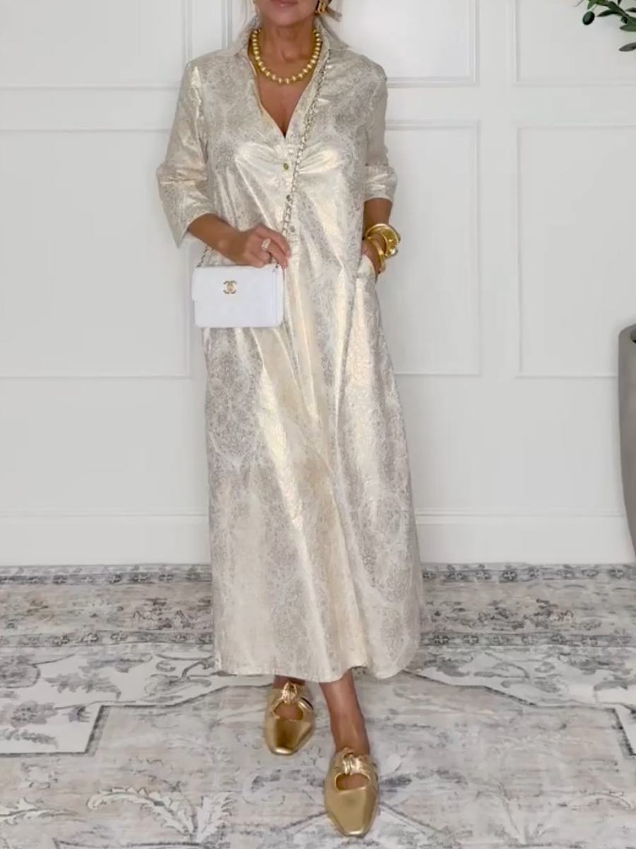 Elegant Cotton Caftan Dress