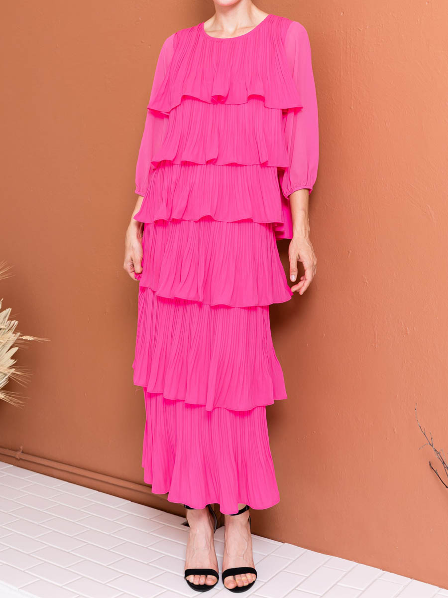 (⏰Last Day Promotion $15 OFF) Ruffled Elegant Maxi Dress