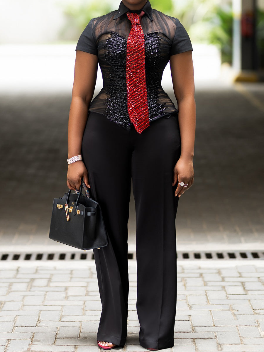 Fashion Sequin Tie