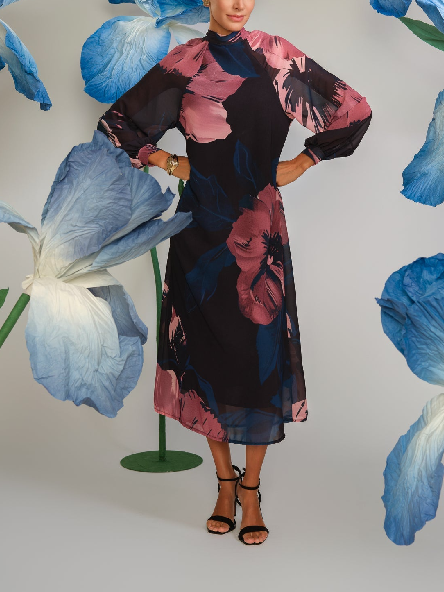 (⏰New Arrivals Promotion $20 OFF) Rosy Red Baulette Midi Dress
