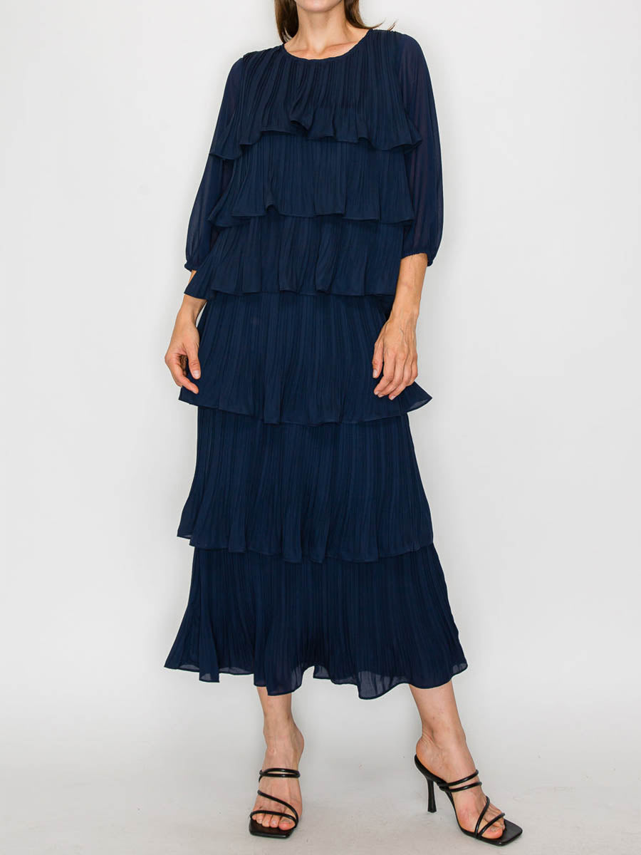 (⏰Last Day Promotion $15 OFF) Ruffled Elegant Maxi Dress