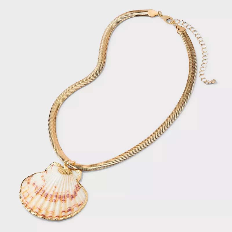 Fashion Beach Shell Starfish Sea Shell Necklace Earrings