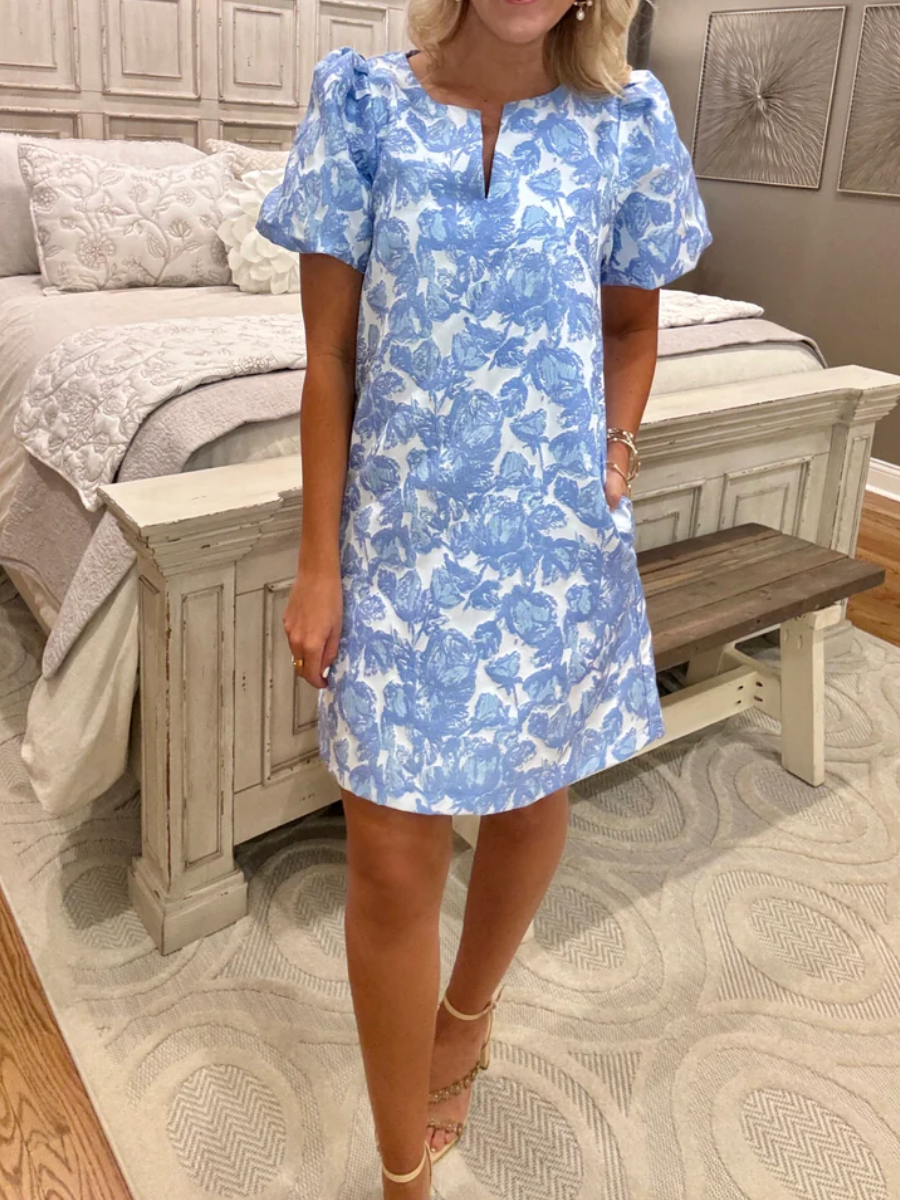 Chic Tapestry Floral Dress