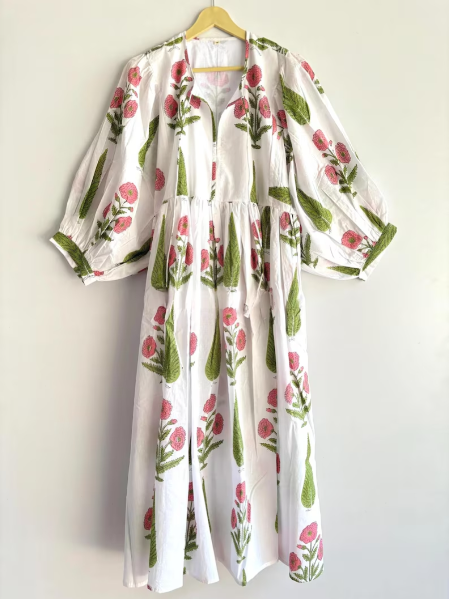 Summer Floral Cotton Dress