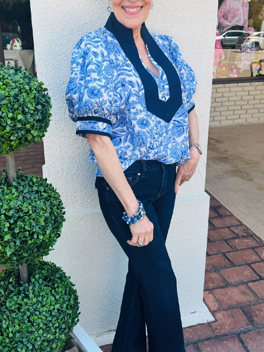 Floral Short Sleeve Top
