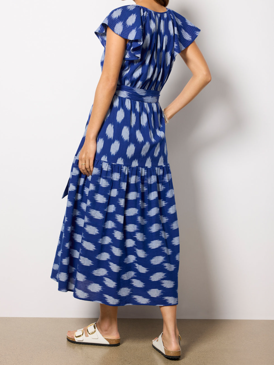 V-Neck Printed Dress