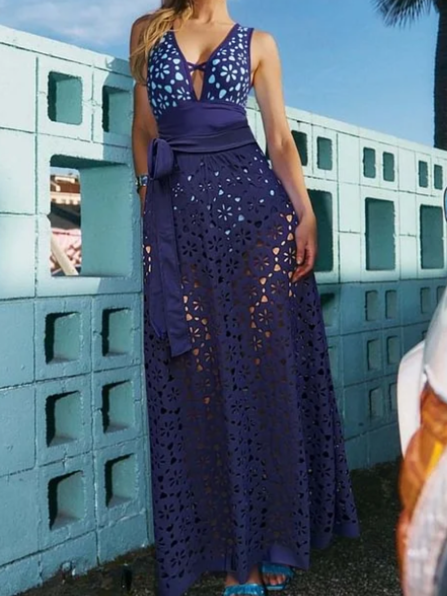 Hollow Out High-level One-piece Swimsuit Suit