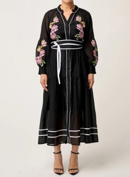 Demure Chiffon Flower Dress