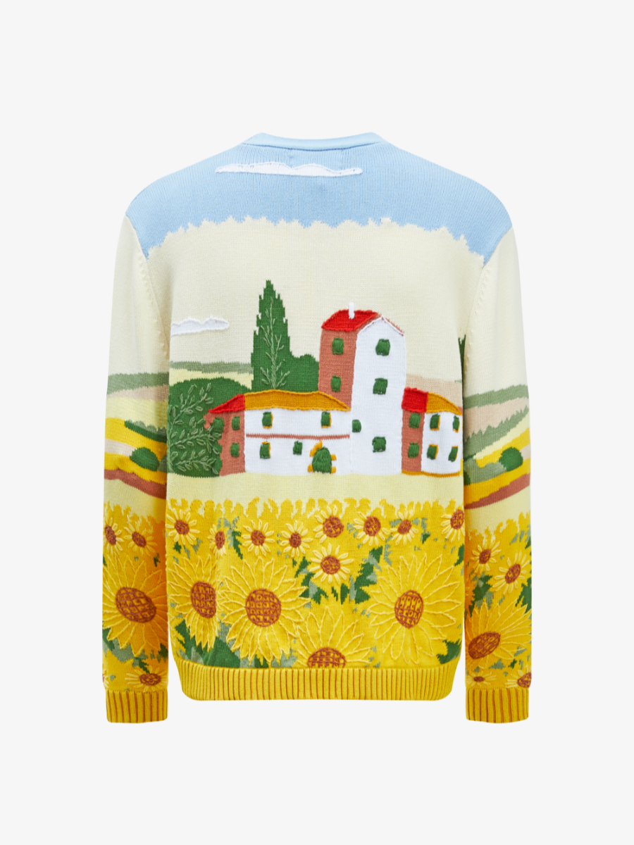 Colorful Sunflower Cardigan