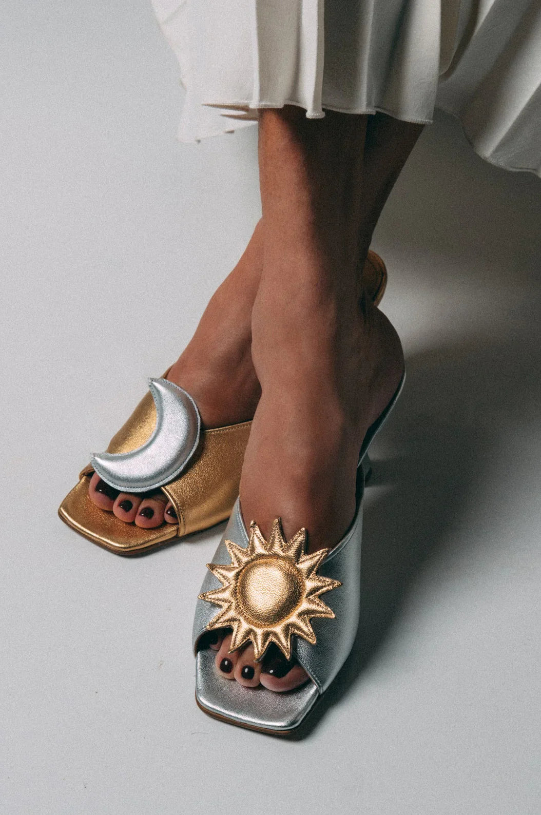 Sun and Crescent Moon Heel