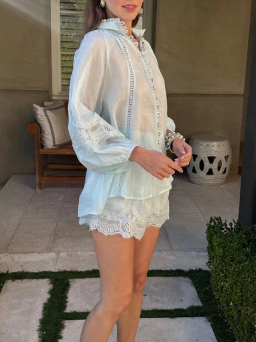 Lace Design Suit