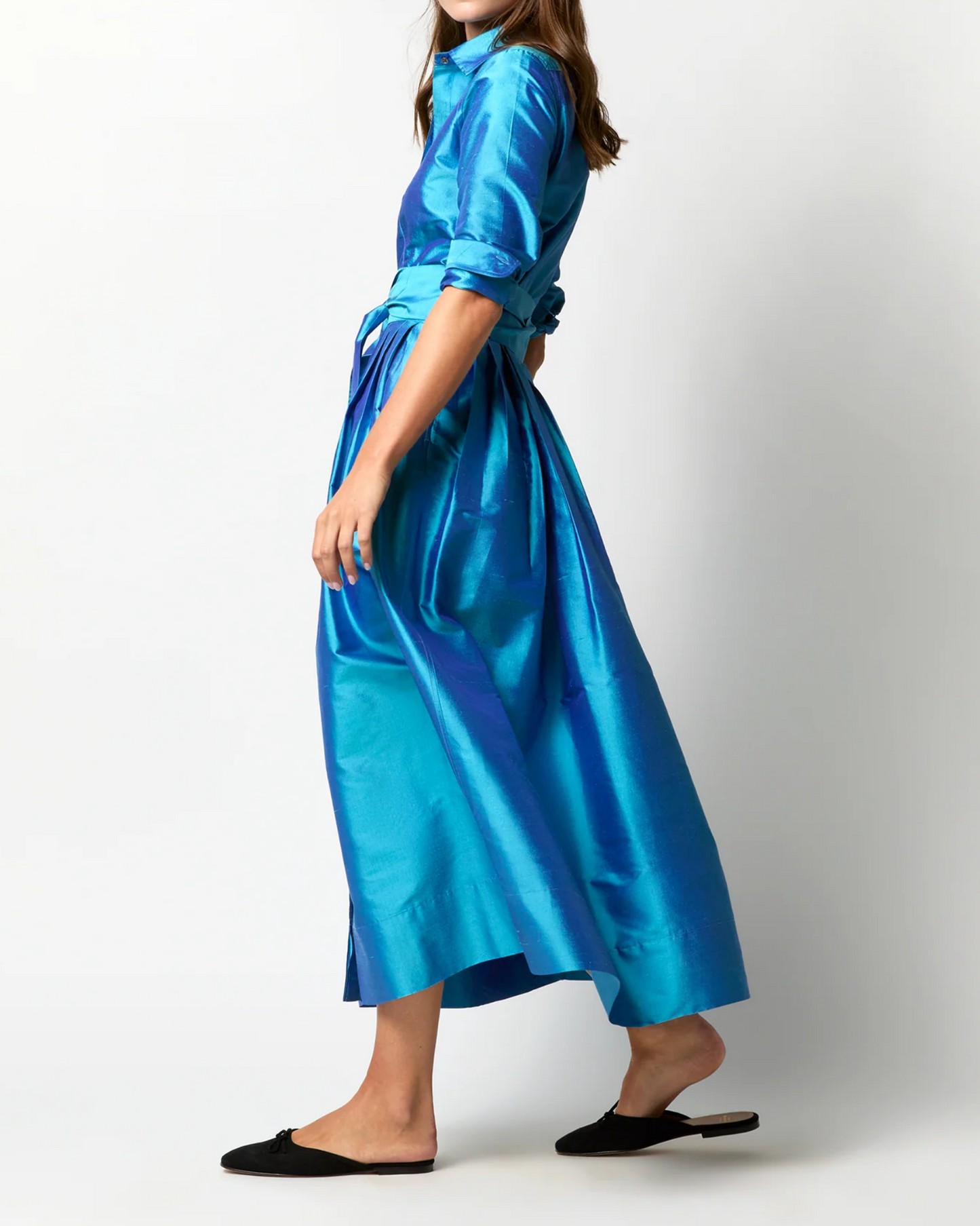Classic Shirtwaist Maxi Dress