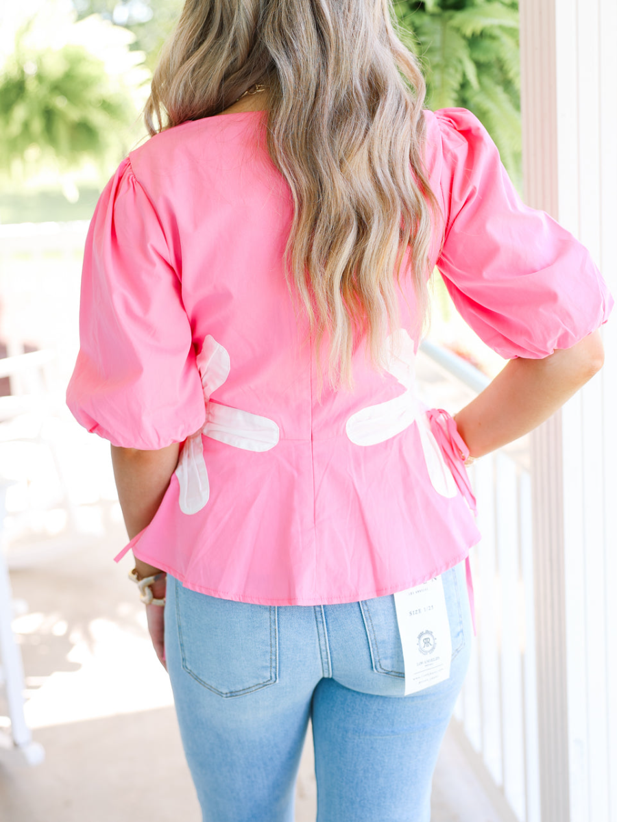 Round Neck Waisted Casual Top
