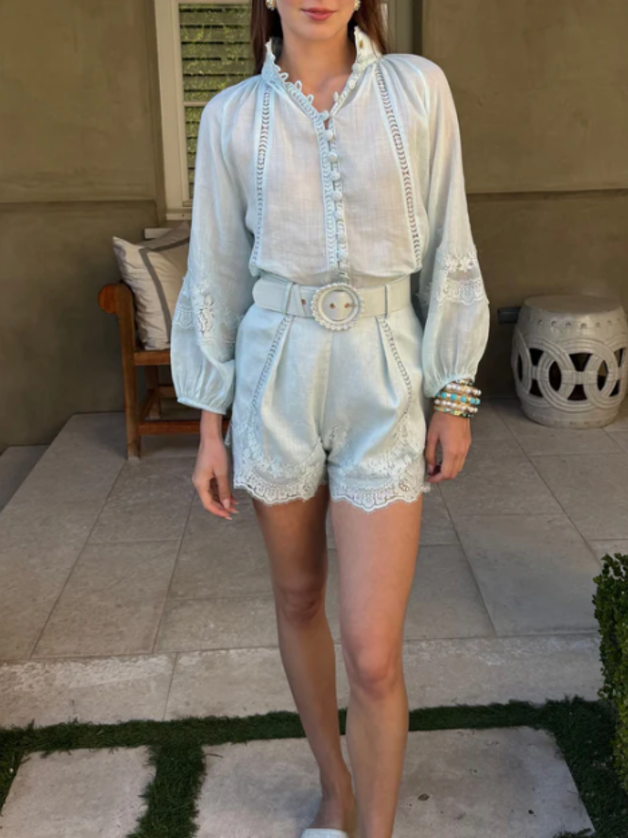 Lace Design Suit