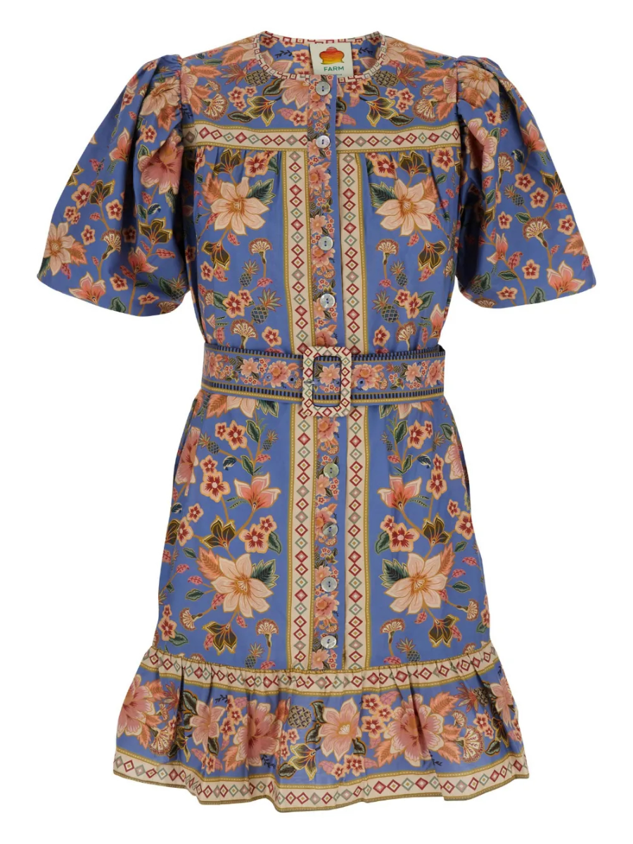 Super Bloom Tapestry Cotton Dress
