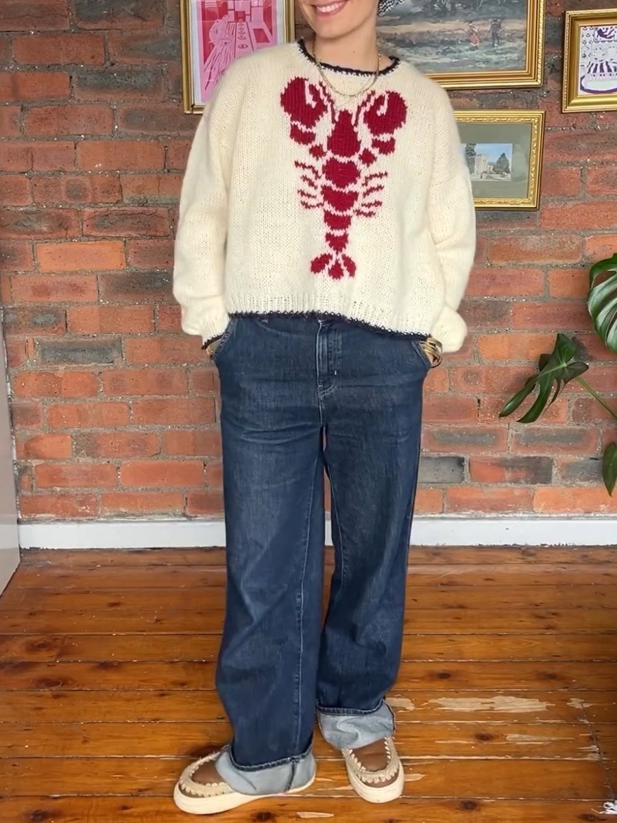 The White Lobster Sweater