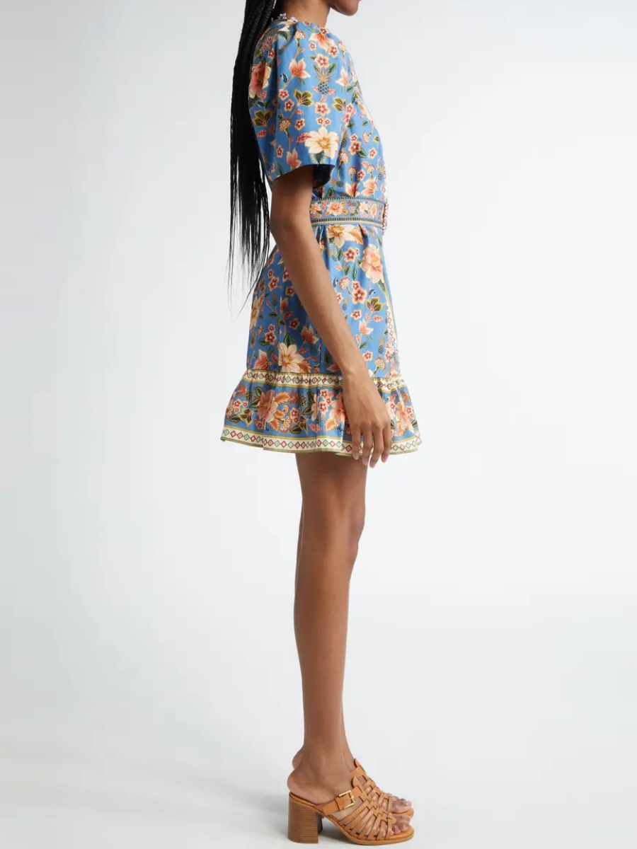 Super Bloom Tapestry Cotton Dress
