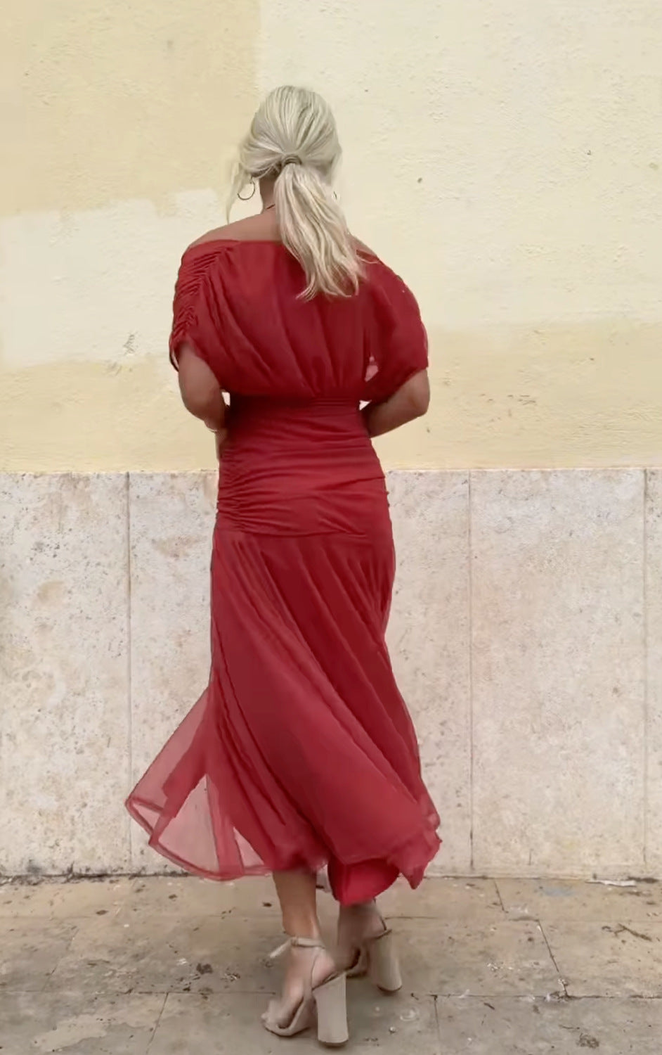 The Demure Mesh Occasion Dress