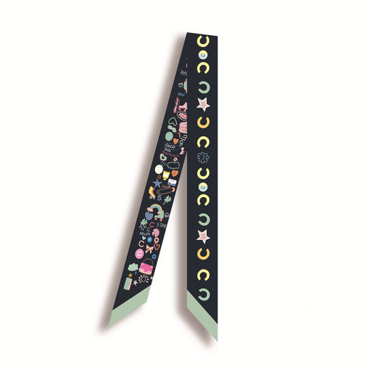 Mulberry silk Scarf hair ribbons for hair handbag scarf Tie Bundle Scarf Neckerchief Head Scarf for women