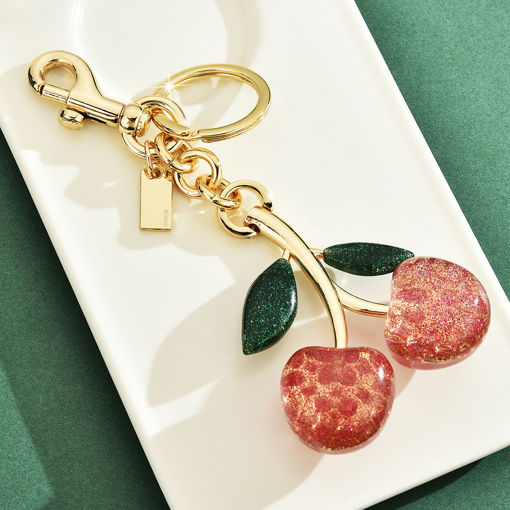 Cherry Keychain Bag Purse Charms For Handbags