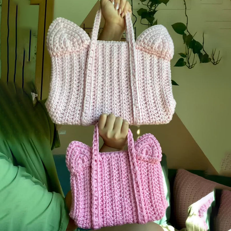 Knitted Crochet Laptop Case Bag