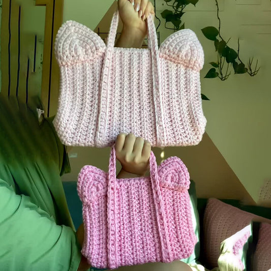 Knitted Crochet Laptop Case Bag