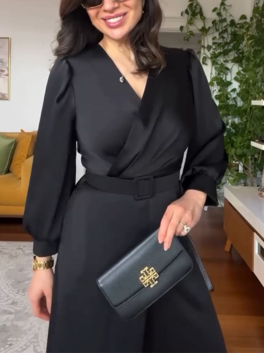 Stylish Satin Fabric Jumpsuit