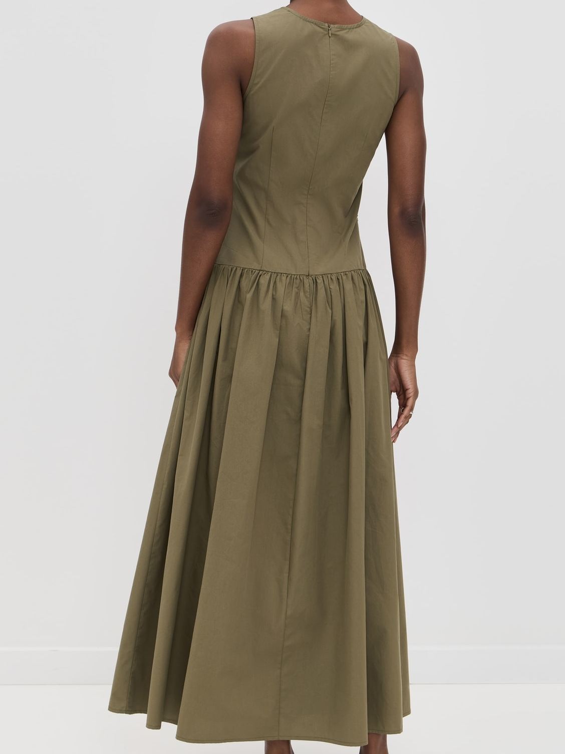 Round Neck Ruffled Dress