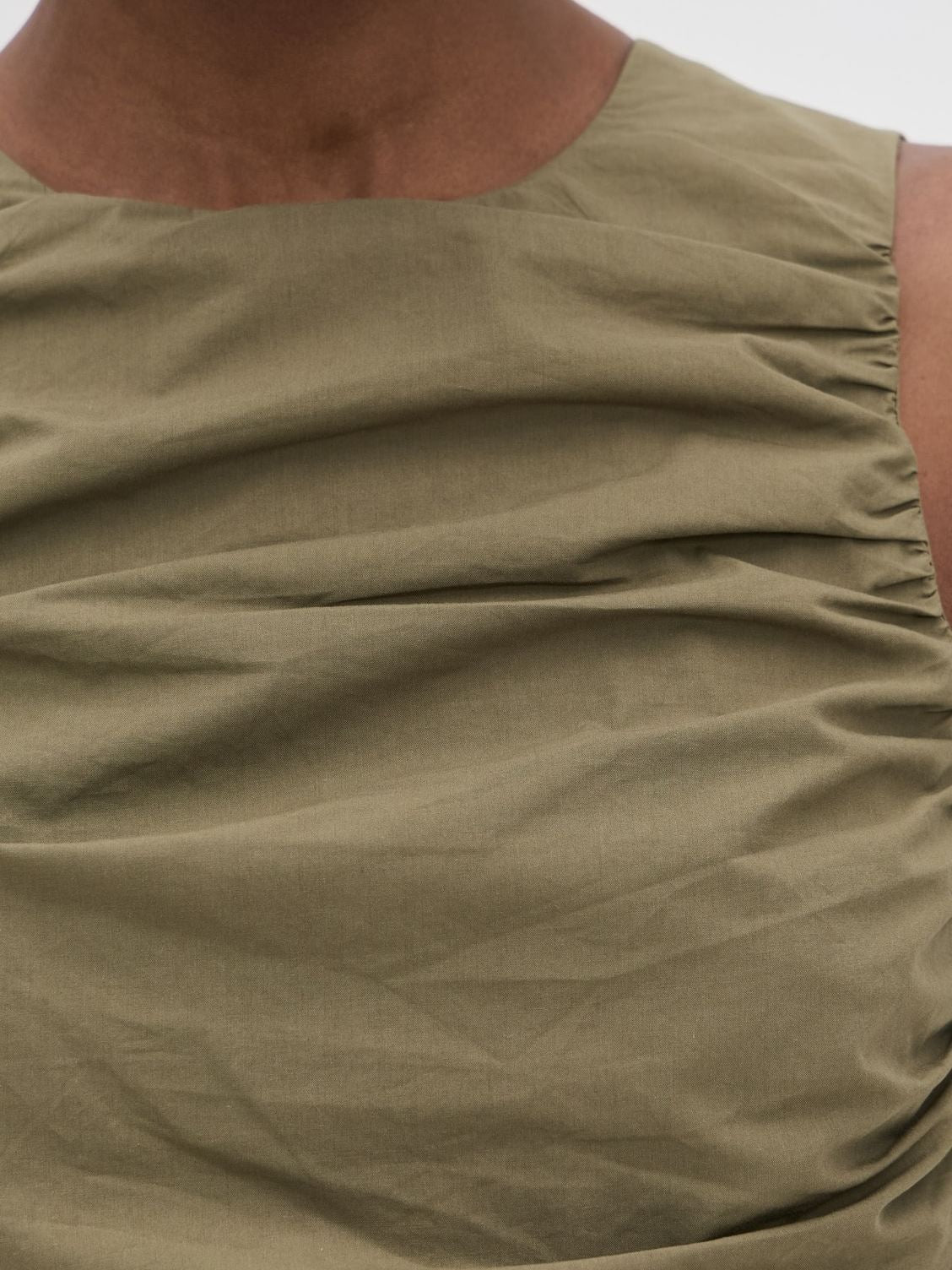 Round Neck Ruffled Dress