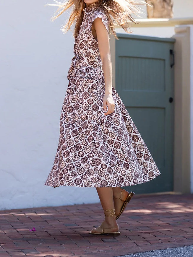 Vintage Printed Dress