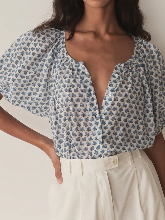 Casual Floral Shirt Short Sleeve