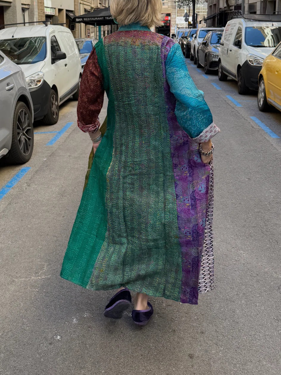 Printed Loose Midi Dress