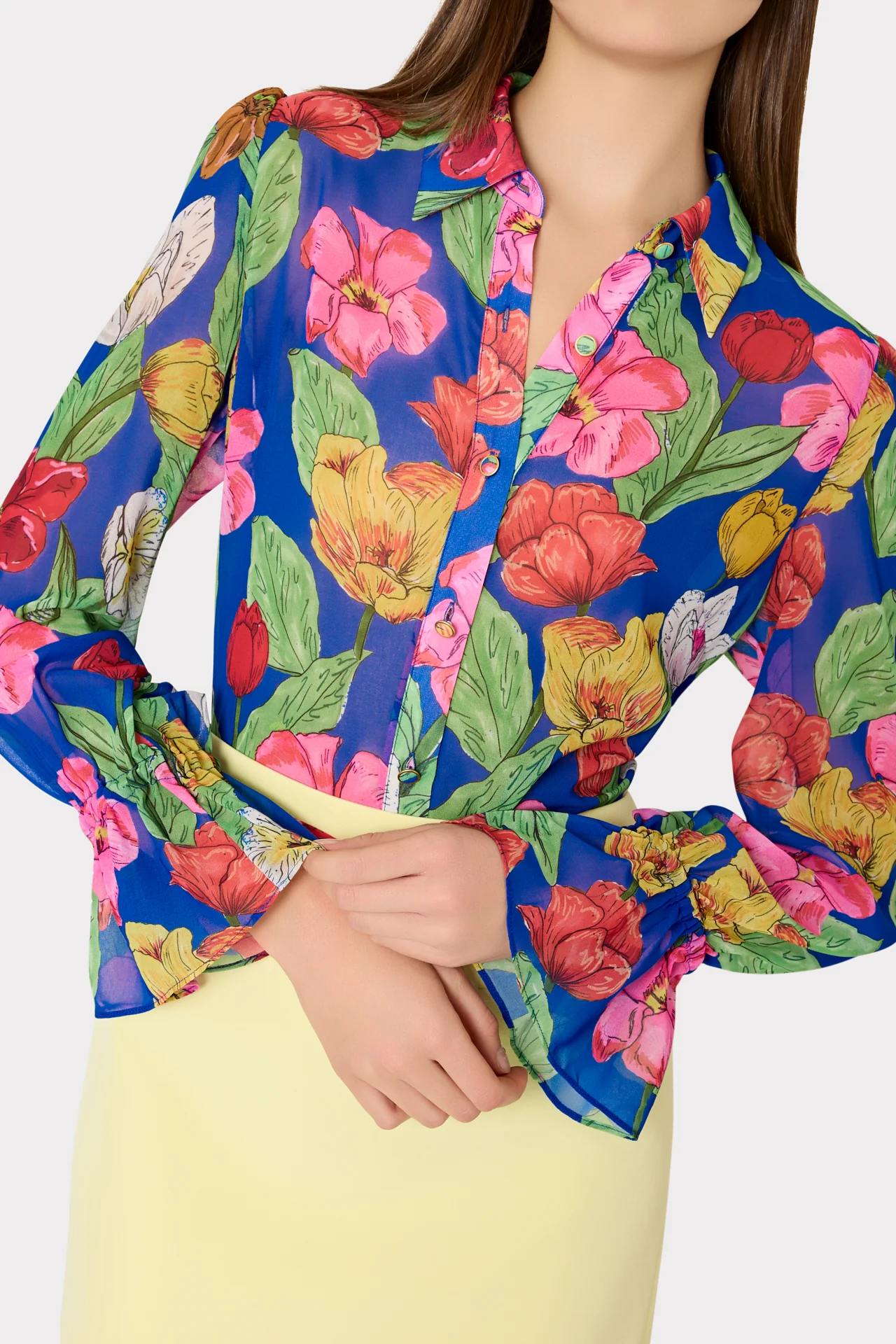 Tulip Rose Lace Blouse