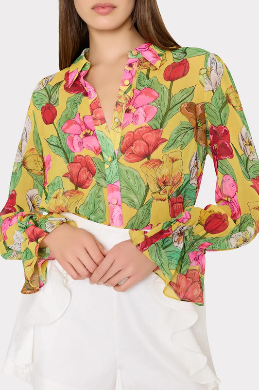 Tulip Rose Lace Blouse