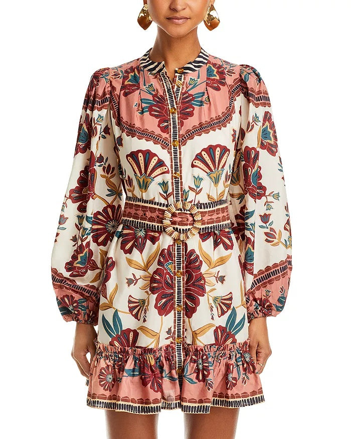 Belted Mini Shirt Dress
