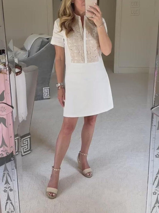 Floral Lace Mini Dress
