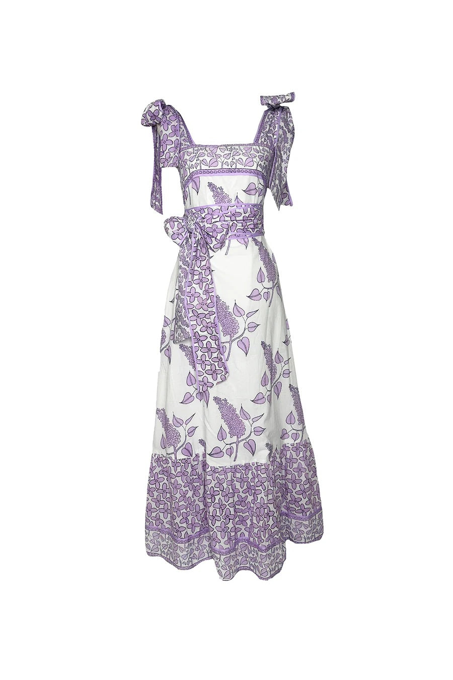 Adjustable Straps Floral Dress