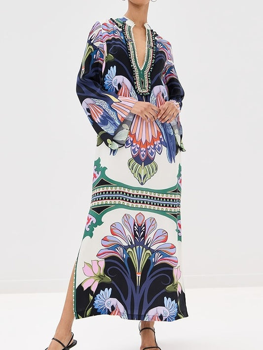 Loose Silhouette Printed Dress