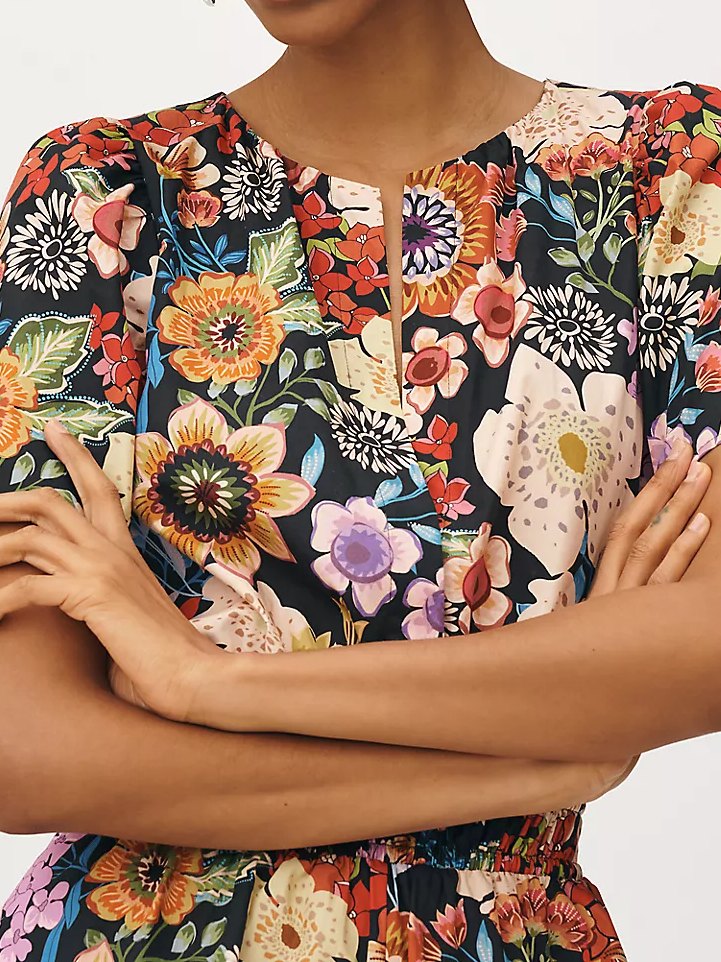 Printed Elastic Waist Jumpsuit