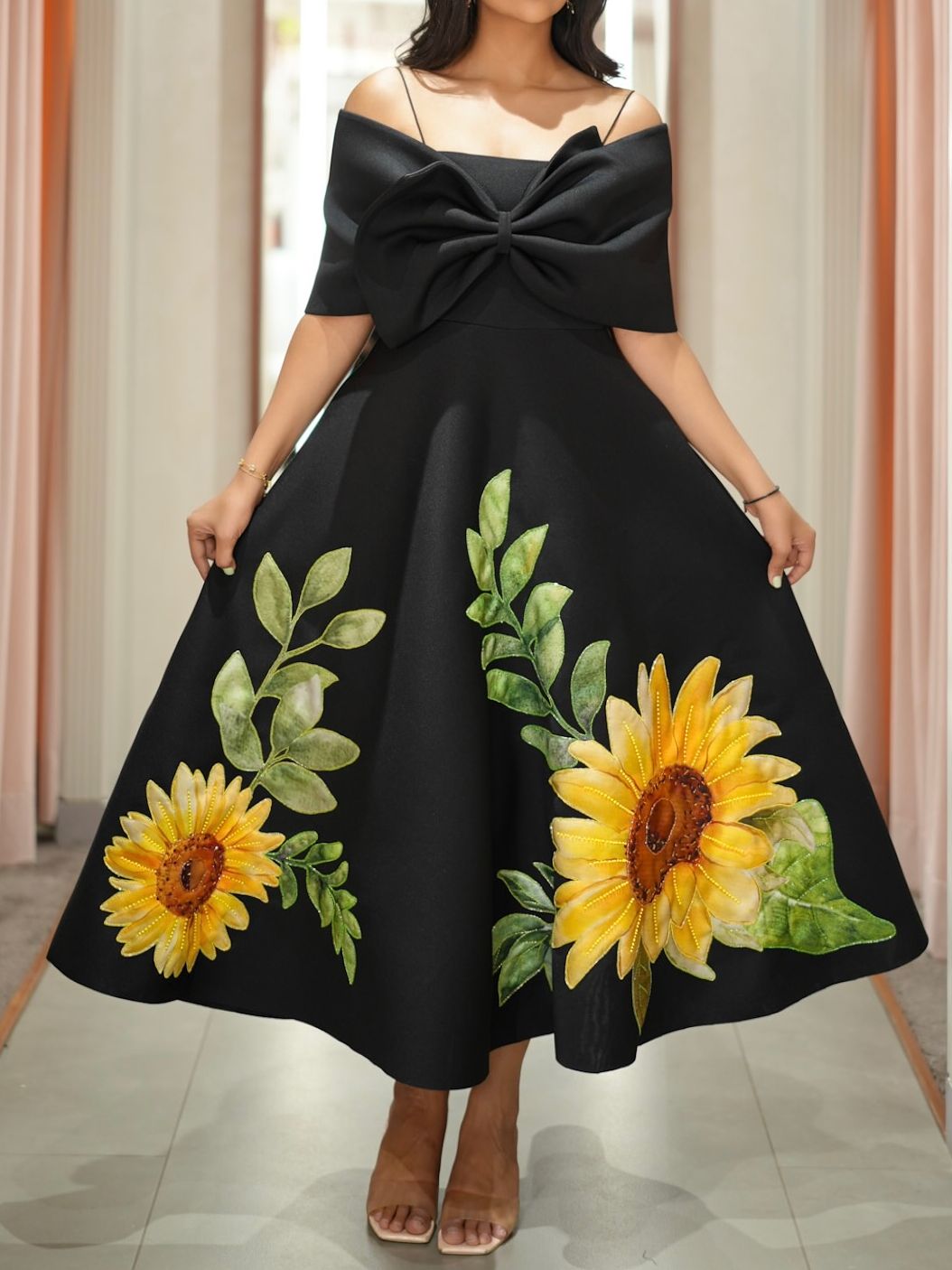 Sunflower Dress Two-piece Set