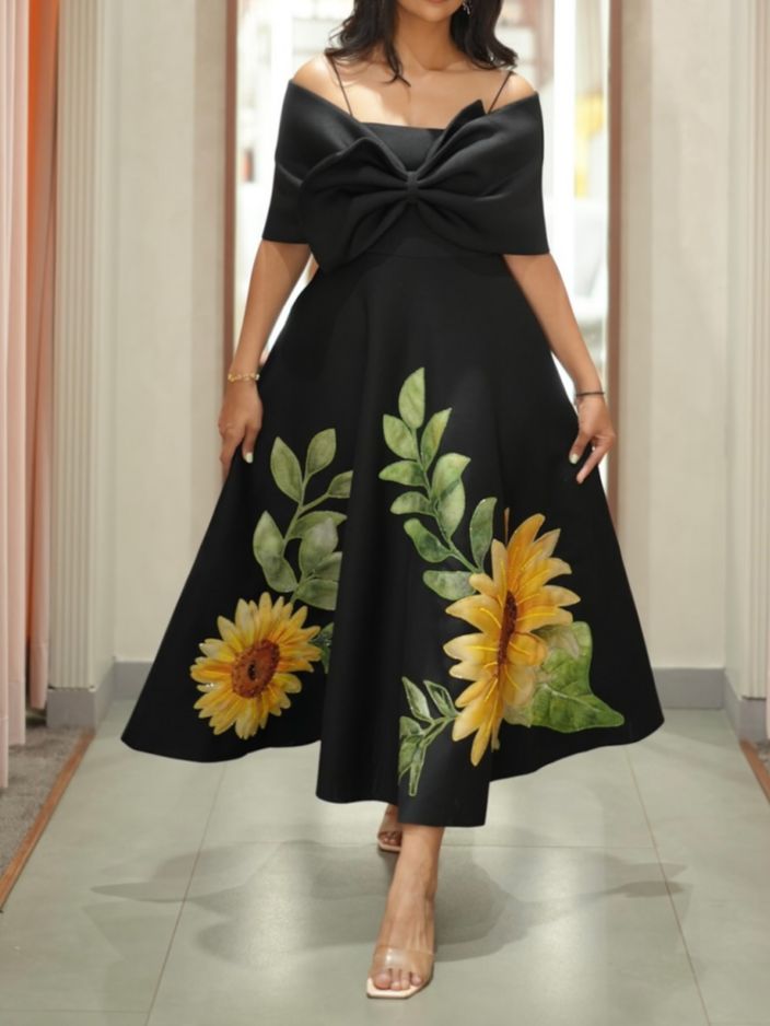Sunflower Dress Two-piece Set