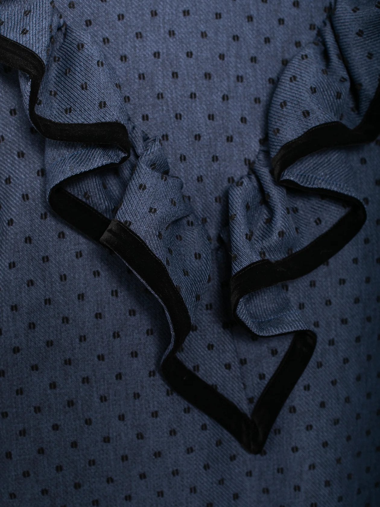 Three-quarter Sleeve Ruffled Print Dress