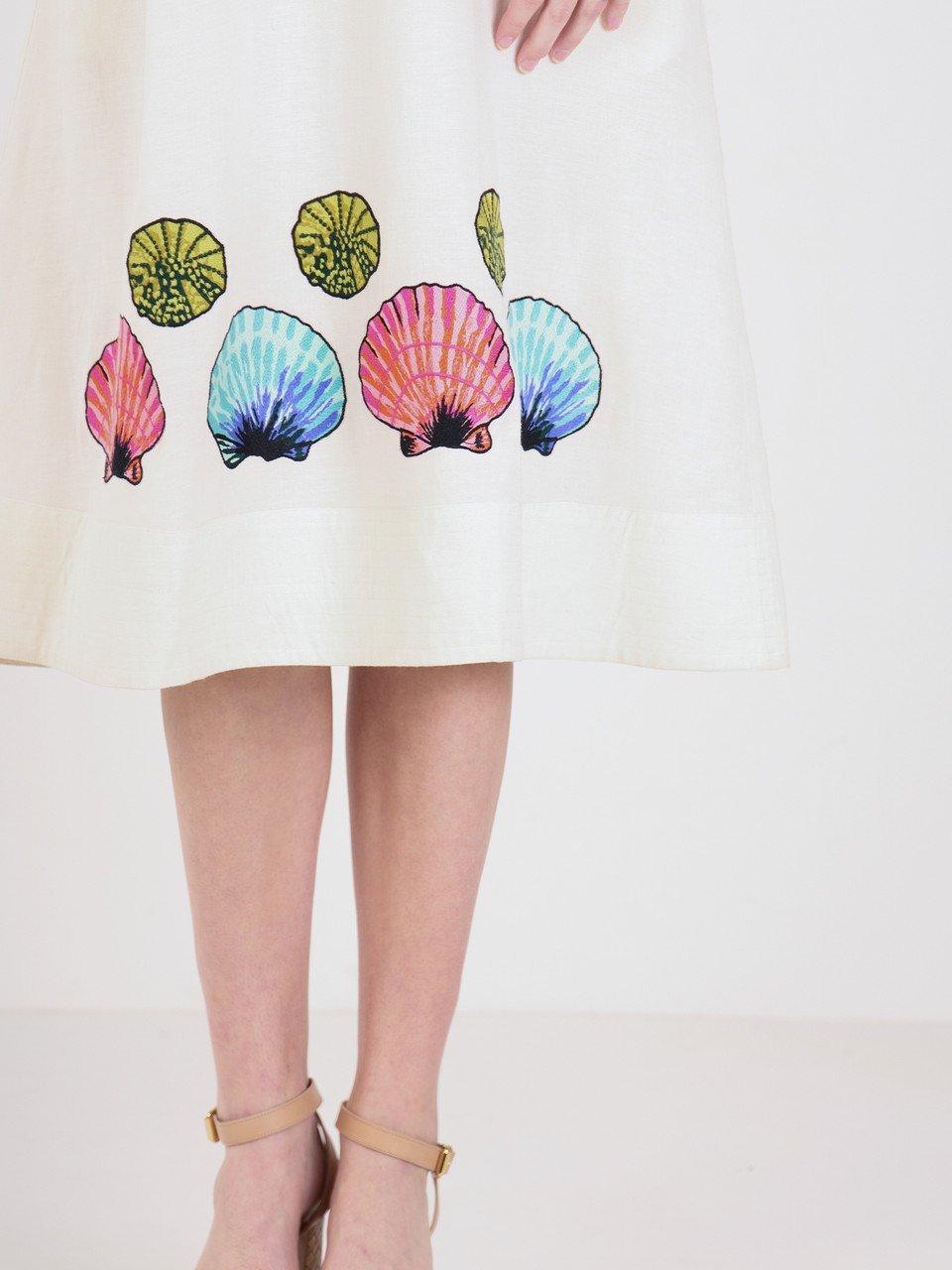 Puff Sleeve Stand Collar Dress