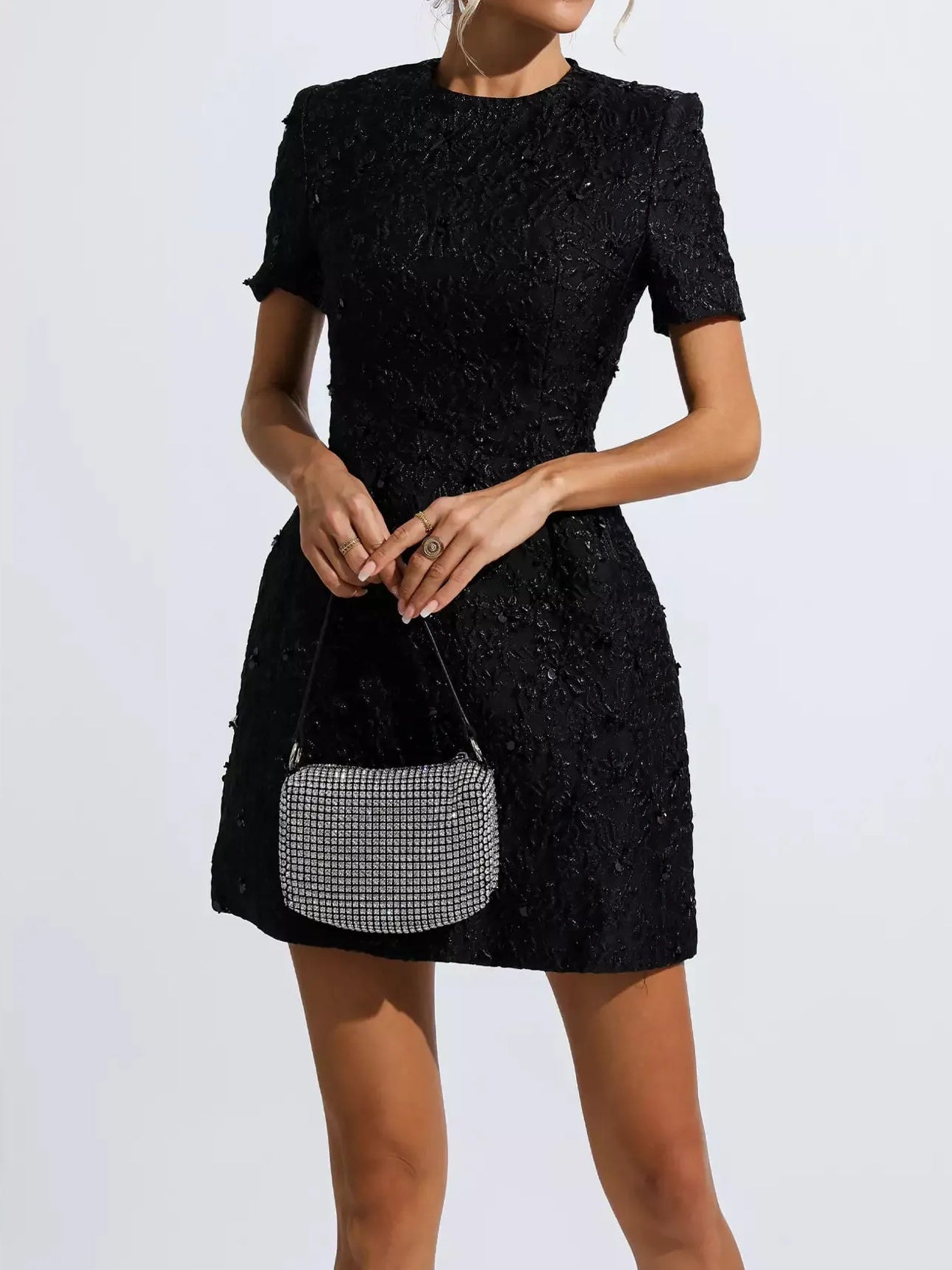 Elegant Floral Mini Dress