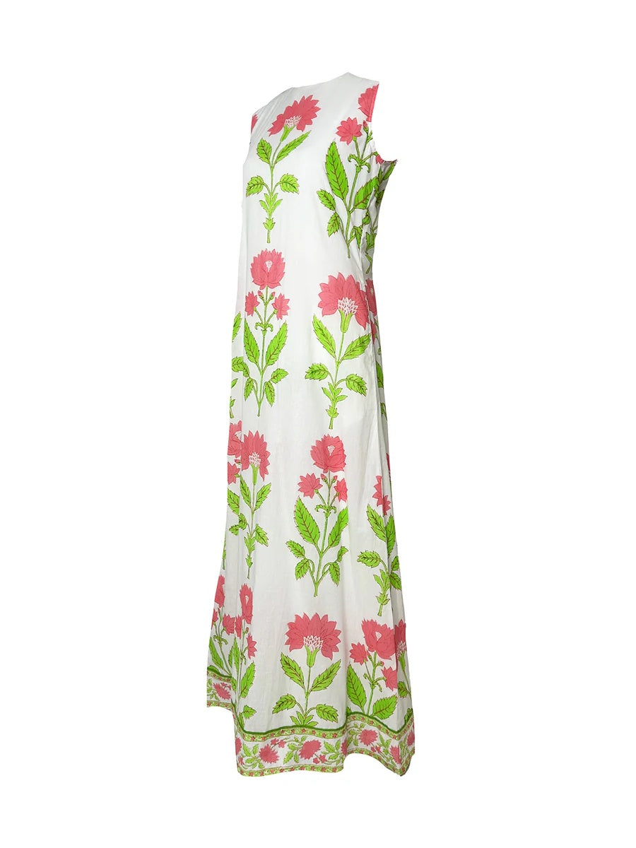 Sleeveless Printed Dress