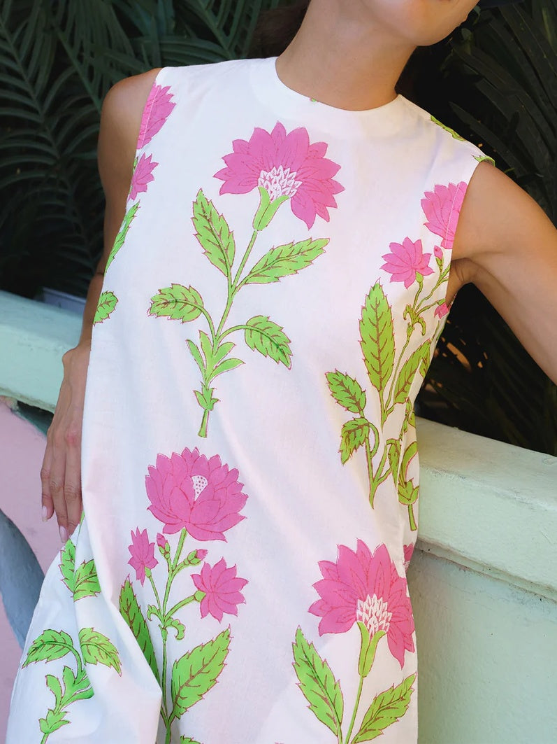 Sleeveless Printed Dress