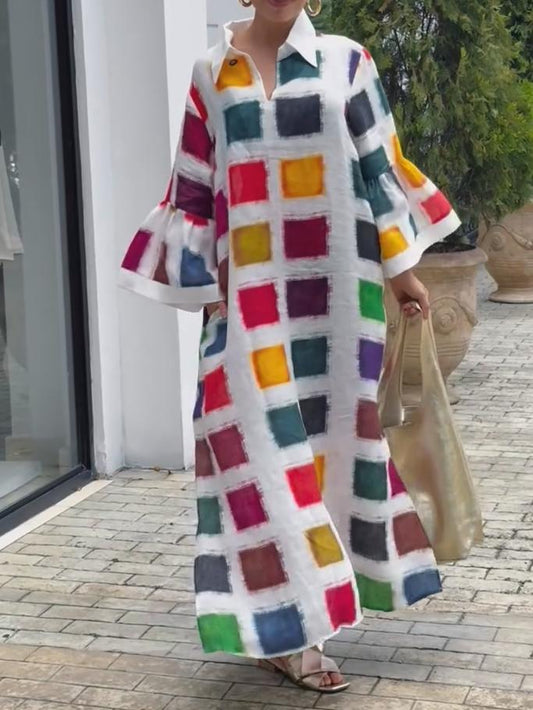 Colorful Printed Dress