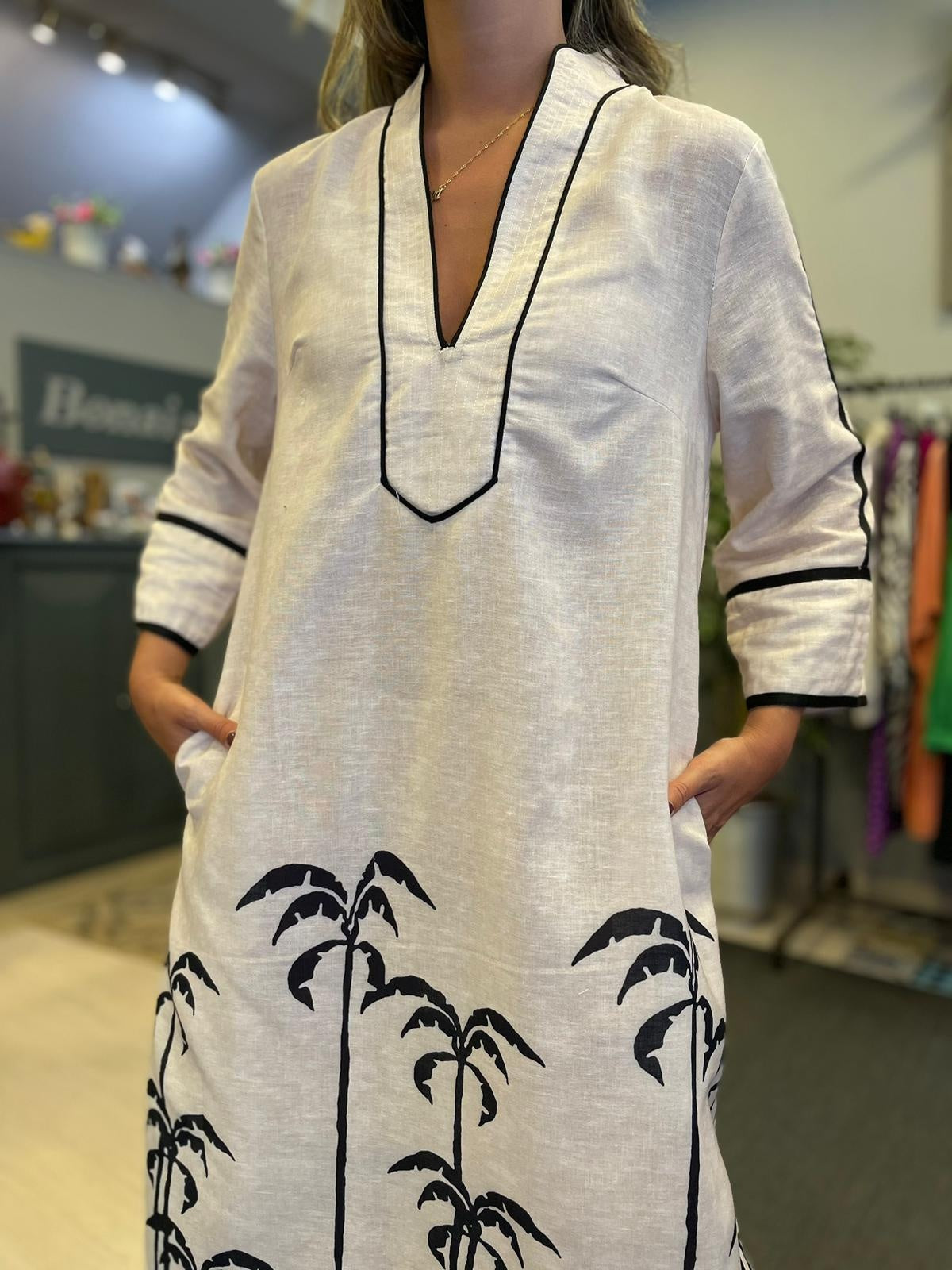 Printed Silhouette Dress